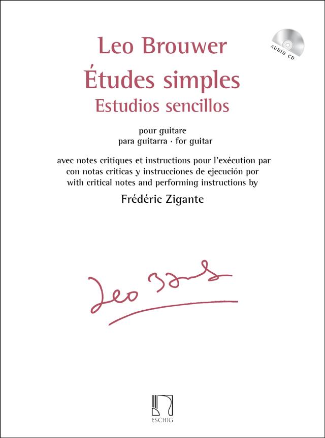 Études simples - Estudios sencillos - notes critiques et instructions pour l’exécution - pro kytaru
